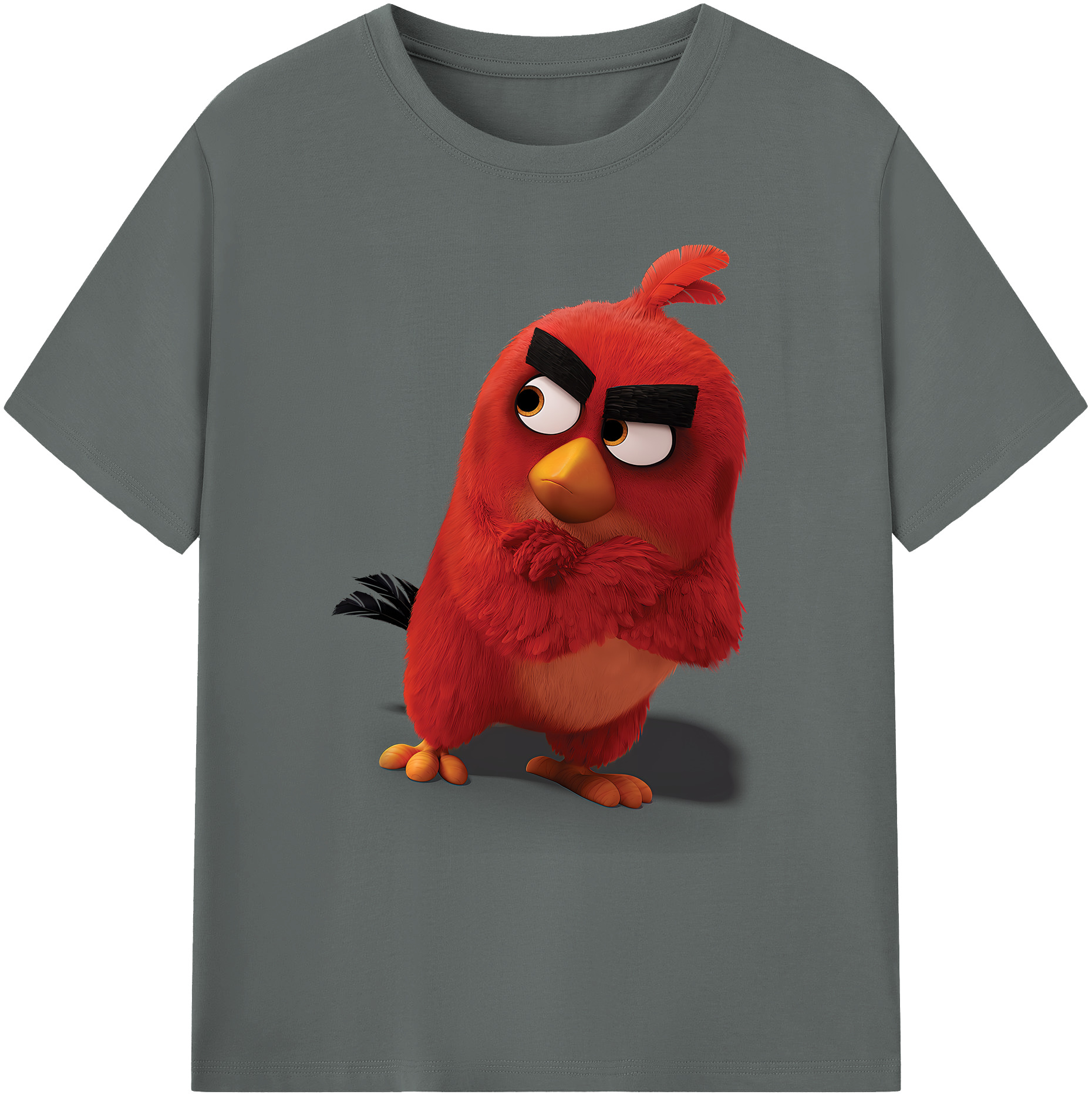（画像用） Angry Birds アングリーバード 綿100％ メンズ半袖Tシャツ｜肌触りやわらか＆通気性